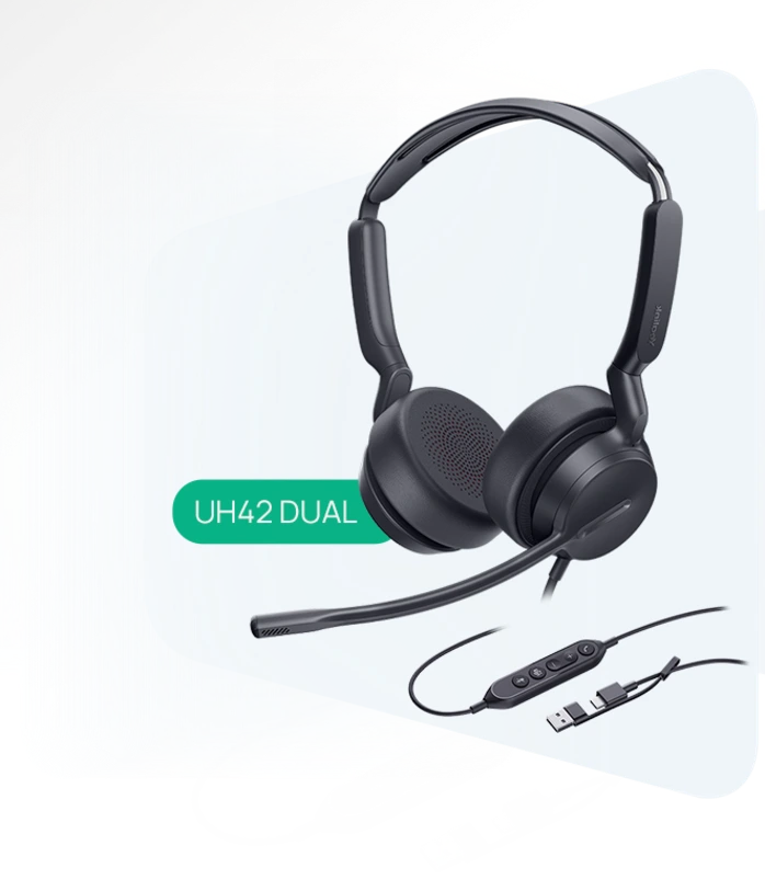 Yealink UH42 USB Wired Dual Headset